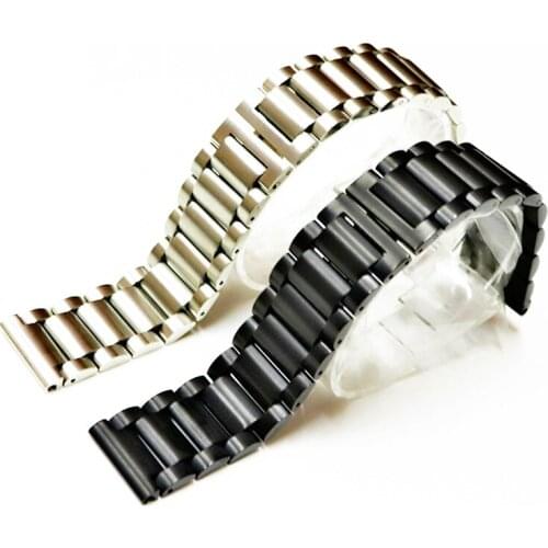 22 mm Men Watch Band Strap Bracelet Stainless Steel Milanese Loop Watchband Deployment Clasp Speed Master Wrist Women Band 22mm