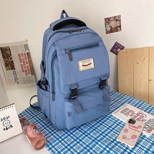 Girl Women Backpack School Bag Womens Backpack 2021 Student Fashion Canvas Teenager Daypack Teenage Bagpack Teen Rucksack