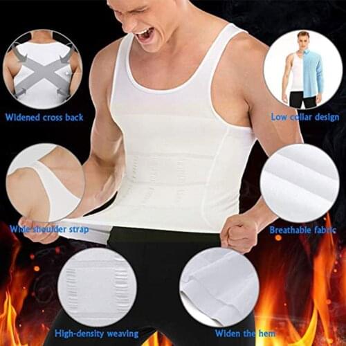 Shaping Vest Mens Slimming Body Shapewear Corset Shirt Trainer Burning Vest Tummy Male Waist Muscle Belly Fat Top Shirt Gi Z1Z0
