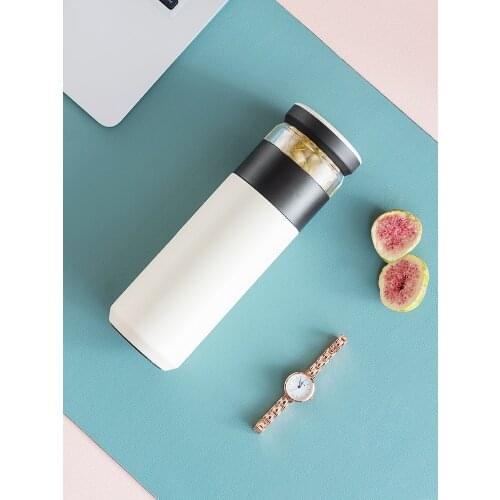 Tea water separation vacuum flask female simple portable tea cup 316 stainless steel water cup male