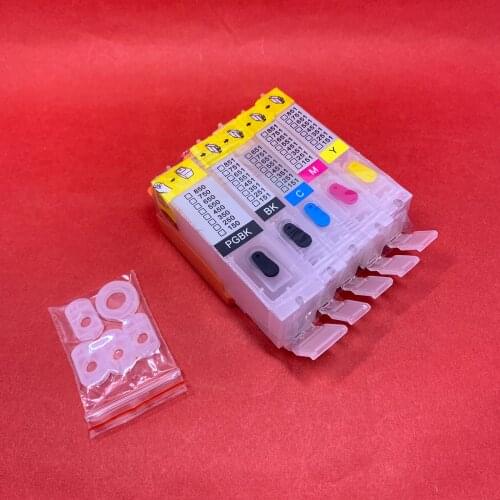 YOTAT 5pcs Refillable ink cartridge PGI-750 CLI-751 for Canon PIXMA IP7270 MG 6370 MG 5470 MX 727 MX 927 PIXMA MG7170 MG5570