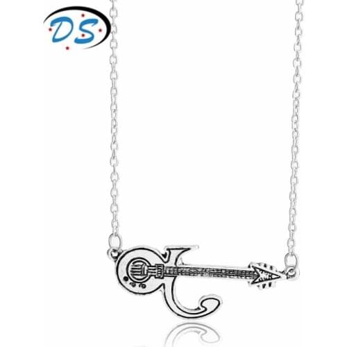 Womens Fashion Pendants Charms Jewelry Accessories Alloy Music Guitar Choker Necklace