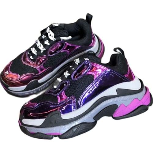 Women Shoes Platform School Shoes For Women 2021 Tenis Feminin Platform Zapatos Planos Top Leather Casual Chunky Sneakers