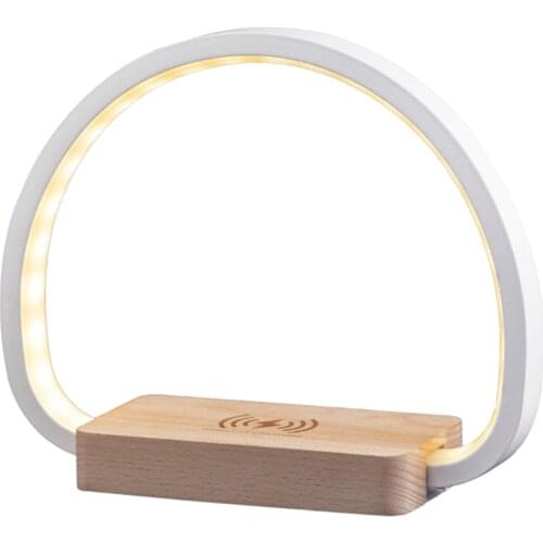 10W Qi Wireless Charger Pad Night Table Light for Samsung S20 S10