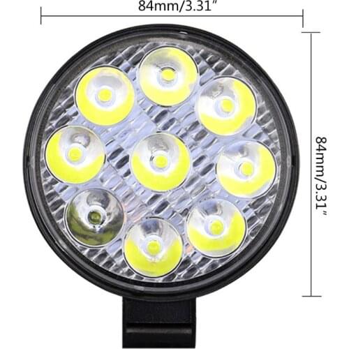 12V 24V Car Truck LED Spot Beam White Work Lights MINI 27W Working Light Bar