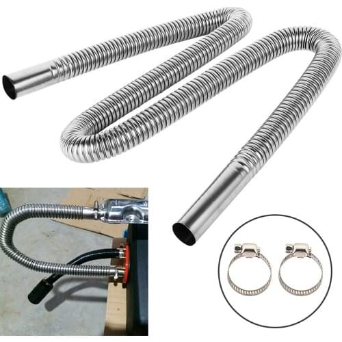 120/200cm Air Parking Heater Exhaust Pipe with Clamps Heater Ducting Fuel Tank Exhaust Pipe Hose Tube For Diesel Heater