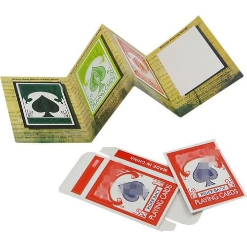 2sets 3D Advertising Magic Tricks Card Deck Appearing Magia Magician Close Up Gimmick Props Magic Accessories for Magician