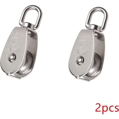 2 PCS Stainless Steel 304 Heavy Duty Pulley Stainless Steel Pulley 32mm
