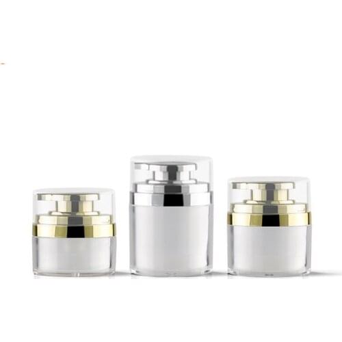 300pcs/lot 50g 70g Cosmetic Jar,Empty Acrylic Cream Cans,Vacuum Bottle,Press Cream Jar,Sample Vials,Airless Cosmetic Container