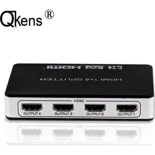 3D 4K HDMI Splitter Full HD 1080p HDMI 1X4 Splitter Video Display Converter for PS3 PS4 PS5 PC 4 Output To TV Monitor Projector