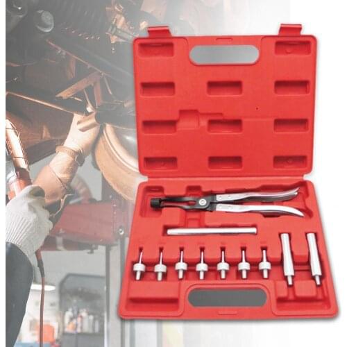 50% Hot Sales!!! 11Pcs Valve Oil Seal Plier Craftmanship Innovation Stainless Clamp Head Spring Disassembly Plier Auto Valve