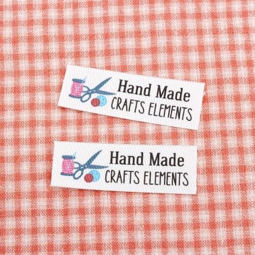 98 Custom Iron Labels, Clothing Labels Made, Logo or Text, Custom Design, Iron On Boutique Labels (TB0073)