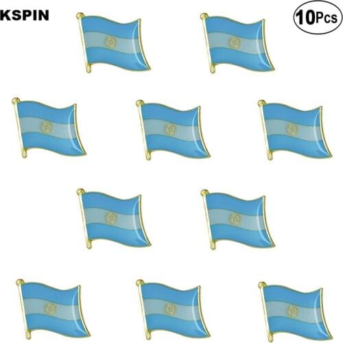 Argentina Flag Lapel Pin Flag badge Brooch Pins Badges 10Pcs a Lot