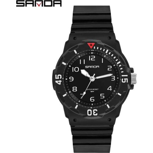 SANDA New Fashion Women Watches Luxury Brand Analog Quartz WristWatch Casual Waterproof Ladies Watch Clock