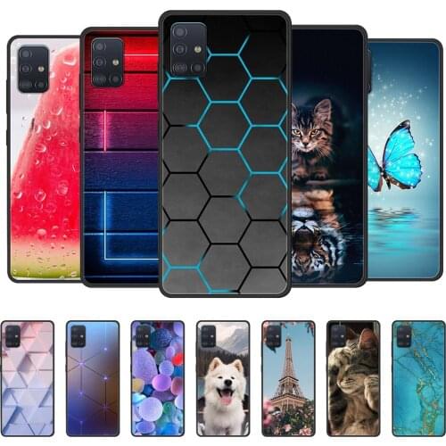 For Samsung Galaxy A31 A51 A71 Case Silicon Back Cover Phone Case For Samsung A51 A71 A31 A315 A515 A715 Soft Case bumper coque