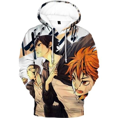 Imaginative Print Anime Haikyuu 3D Hoodies Men Women Spring Autumn Sweatshirts Fashion Harajuku Clothes Oversized Hoodies Tops