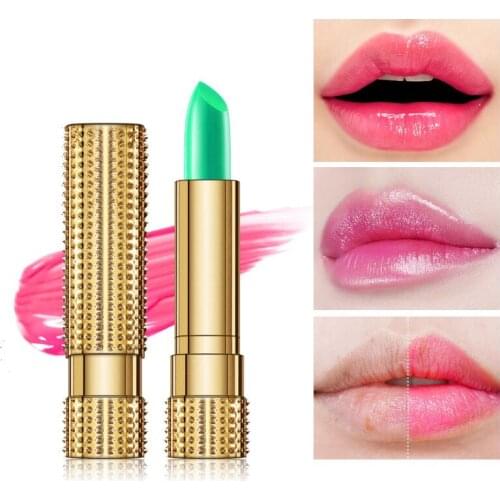 Natural Aloe Vera Color Changing Lipstick women Moisturizer Lipstick Long Lasting Nourishing Makeup Lip Gloss Batons Lip Care