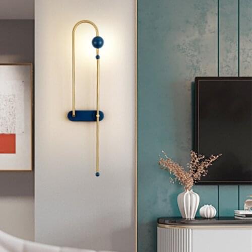 Nordic Minimalist Wall Lamp LED Bedroom Corridor Aisle Hotel Modern Fashion Creative Living Room Background Decorative Lighting