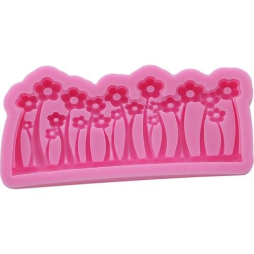 New Arrived 3D Flowers Forests Shrubs Shaped Flowers Fondant Moulds Silicone Molds Cake Sugarcraft Decorating Tools