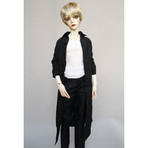 BJD doll clothes suitable for 1-3 1-4 uncle size doll clothes tops black long long sleeve shirts doll accessories