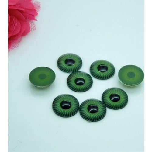 12mm Plastic Doll Eyes iris Green Eyes For Bear Doll Animal Puppet Making 50pcs/lot