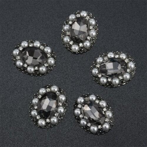 10pcs Rhinestone Buttons For Handbag Accessories Dress Crafts Jewelry Accessories Coat Decorative Buttons For Clothing