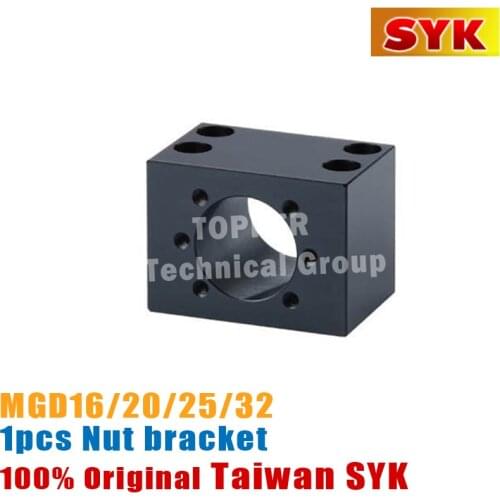 Taiwan SYK MGD20 ballscrew SFU2005 ball nut housing Bracket MGD Black