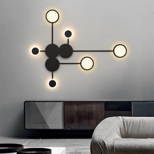 Nordic Modern Wall Lamp Starry Star LED Wall Lamp Bedroom Wall Lamp Restaurant LED Lamp Hotel LED Control Lamp Factory Direct