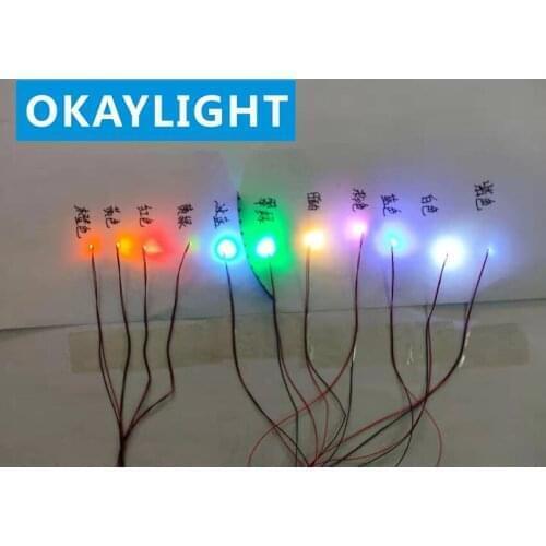 10pcs 0603 SMD LED lamp beads with wire 2V-3V signal lamp model LED red yellow blue green white orange pink