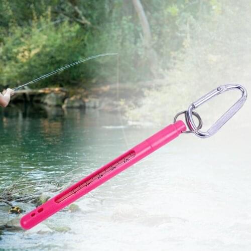 Fishing Thermomete Fly Fishing Water Thermomete Fishing with Metal Buckle Temperature Gauge for Outdoors Fishing Accessories