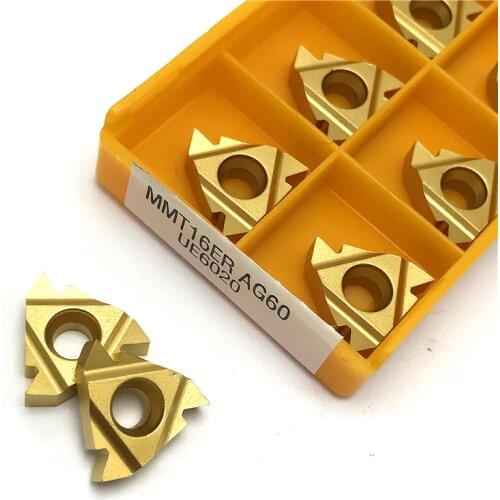 Thread Turning tool carbide inserts MMT16ER AG60 UE6020 cutting tool Lathe Tool CNC tool 16ERAG60 Thread inserts turning insert