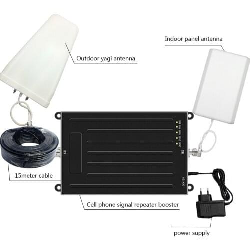 60db lintratek amplifier five band 800/900/1800/2100/2600mhz mobile network booster/receiver