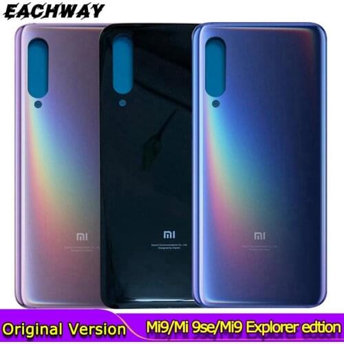 New for Xiaomi mi 9 Back Battery Cover Rear Door Housing Case Glass Panel Mi9 SE Replacement Parts For xiaomi mi 9 Battery Cover