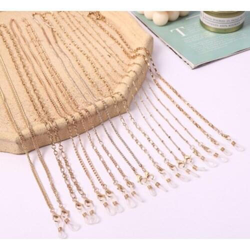 1pcs Metal Glasses Chain Face Mask Chain Necklace Strap Non-slip Eyeglass Holder Cord Neck Sunglass Strap Chain For Unisex