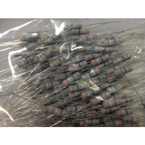 200PCS 1W 390 ohm 5% resistor 1W 390R carbon film resistor +/- 5% / 1W color ring resistance