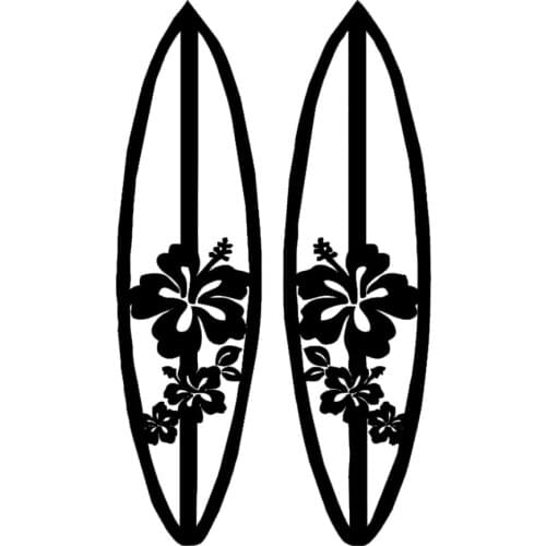 2019 hot sale lotus surf board Vinyl Sticker cute girl surf beach accessories car accessories