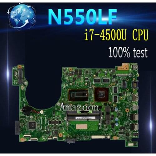 60NB0230-MBB000 For ASUS Q550LF N550LF Laptop Motherboard SR16Z i7-4500U GT740M DDR3 100% Tested Free board
