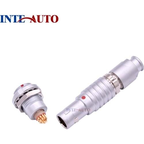 7 Pins compatible FTGG EZCG metal push pull plug and receptacle,electrical power cable connector, FTGG.0B.307 EZCG.0B.307