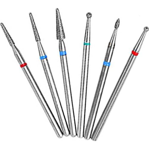 11 Type Diamond Nail Drill Burr Milling Manicure Cutter Nail Pedicure Bits Electric Drill Machine Accessory Nail Files Art Tools