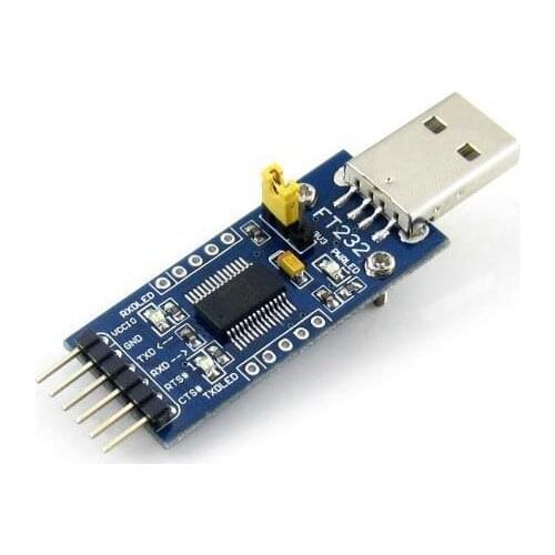 Free Shipping! 1pc WaveShare FT232 module FT232 USB-to-serial USB to TTL FT232R FT232RL