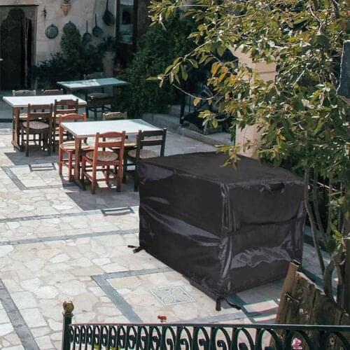 5Sizes Black Outdoor Patio Garden Furniture Waterproof Covers Rain Snow Chair Covers For Sofa Table Chair Dust Proof Cover