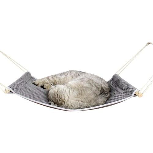 Cat Hammock Breathable Mesh Pet Hanging Bed for Kitten Puppy Rabbit Chihuahua Small Animals Cage Swing