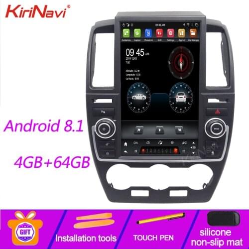 KiriNavi Tesla Style Vertical Screen 13.6" Android 8.1 Car Radio GPS Navigation For Land Rover Freelander 2 Car DVD 2007-2015