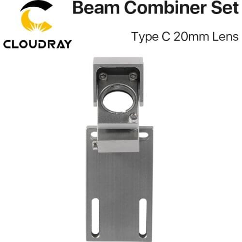 Cloudray New Arrival Beam Combiner Set 20mm ZnSe Laser Beam Combiner + Mount + Laser Pointer for CO2 Laser Engraving Machine