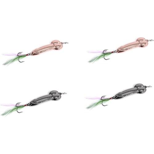 HOT 1Pcs Fishing Lures Tackle Hook Dick Spinner Spoon Pike VIB Wobble Tackle Hook