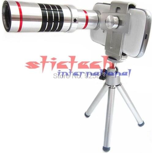 By dhl or ems 50pcs 18X Zoom Optical Telescope With Mini Tripod For Samsung iPhone Xiaomi Redmi Note