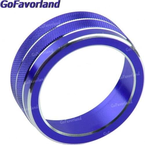 Interior Multimedia Decoration Ring Knob Trim Cover Blue For Infiniti Q50 Red 2014 2015 2016 2017 2018 2019