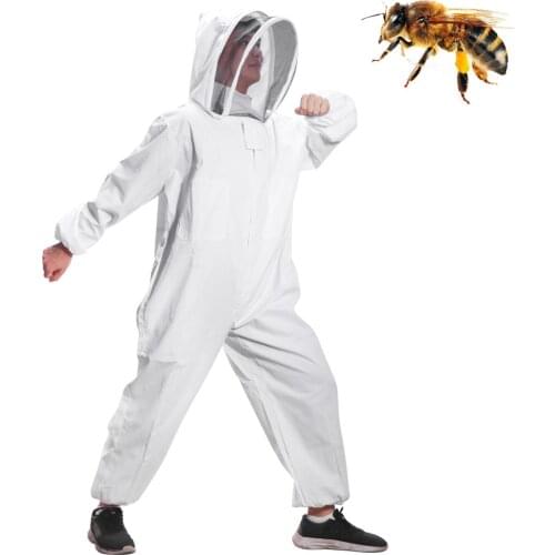 Professional Large Body Beekeeping suits Bee Keeping beekeeper Suit Anti Clothing Protective White Daily Clothes apiculture