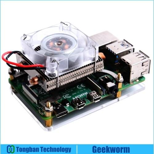 Raspberry Pi ICE-Tower CPU Cooling Fan/ Cooler with Heatsink for Raspberry Pi 4 Model B/ Raspberry Pi 3B+ / 3B