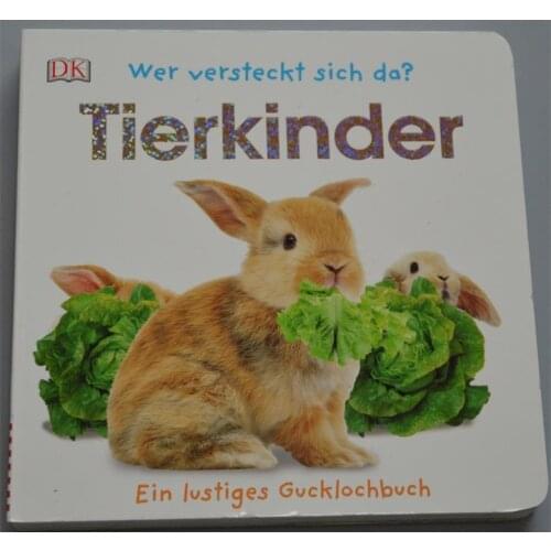 Parent child kids baby Early Enlightenment Education German learning story reading lovely picture cardboard book Age 2 and up